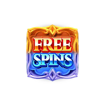 สัญลักษณ์ Scatter Guardians of Ice & Fire รูปตัวหนังสือ Free Spins